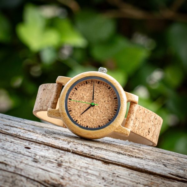 Reloj de madera con correa de corcho Camden Cork 39mm